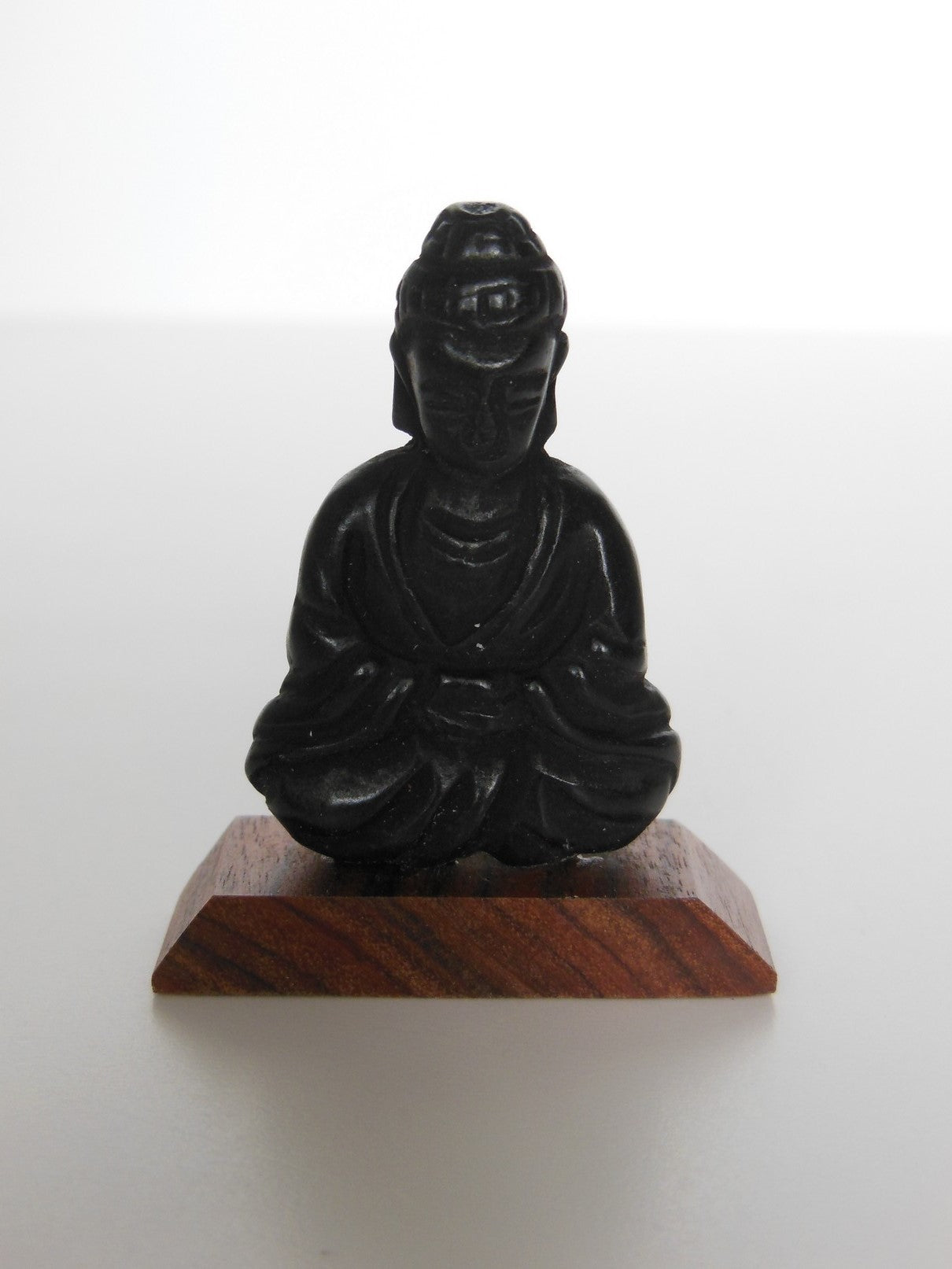 Buddha Statue on Angled Wood Base
