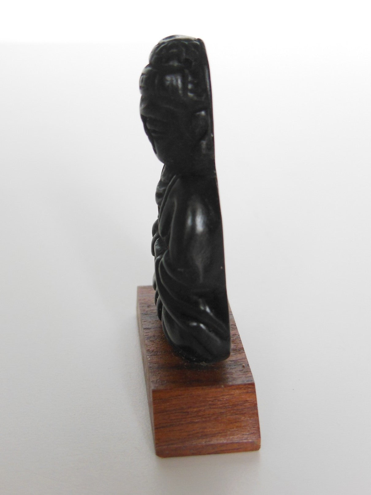 Buddha Statue on Angled Wood Base