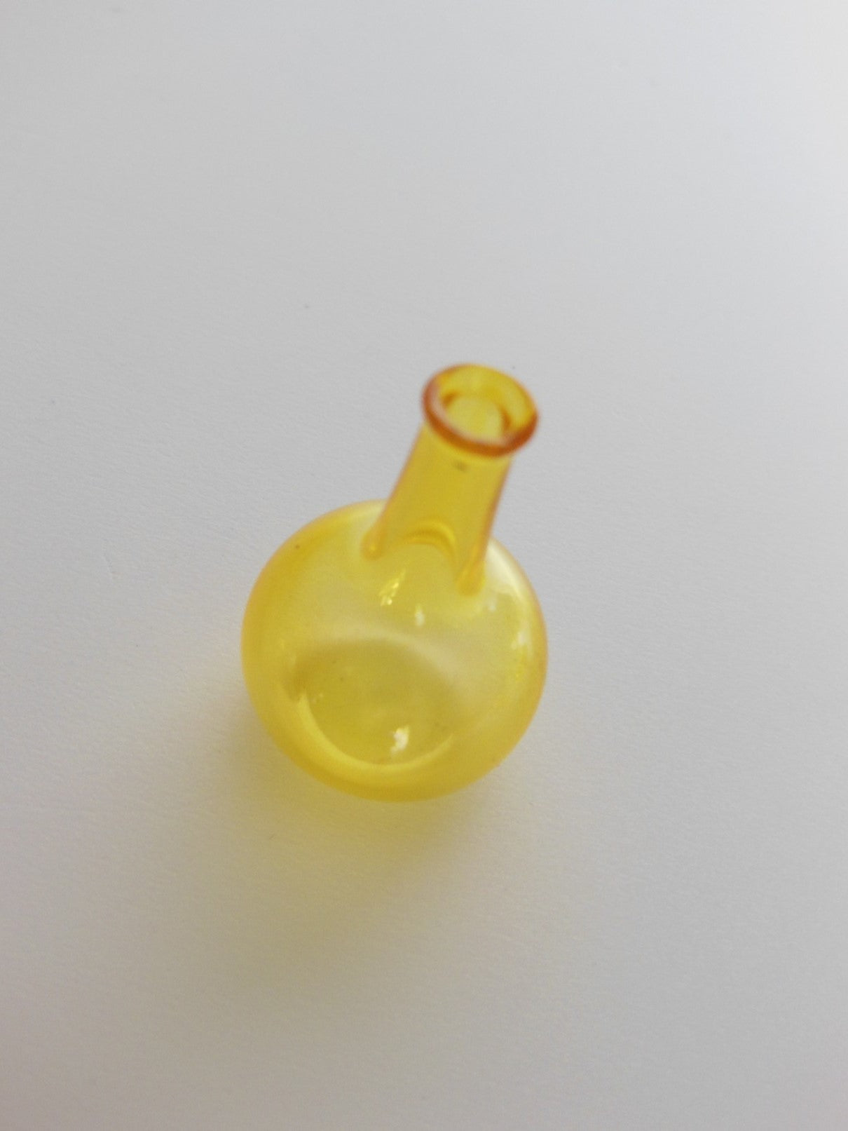 Tall Yellow Glass Vase