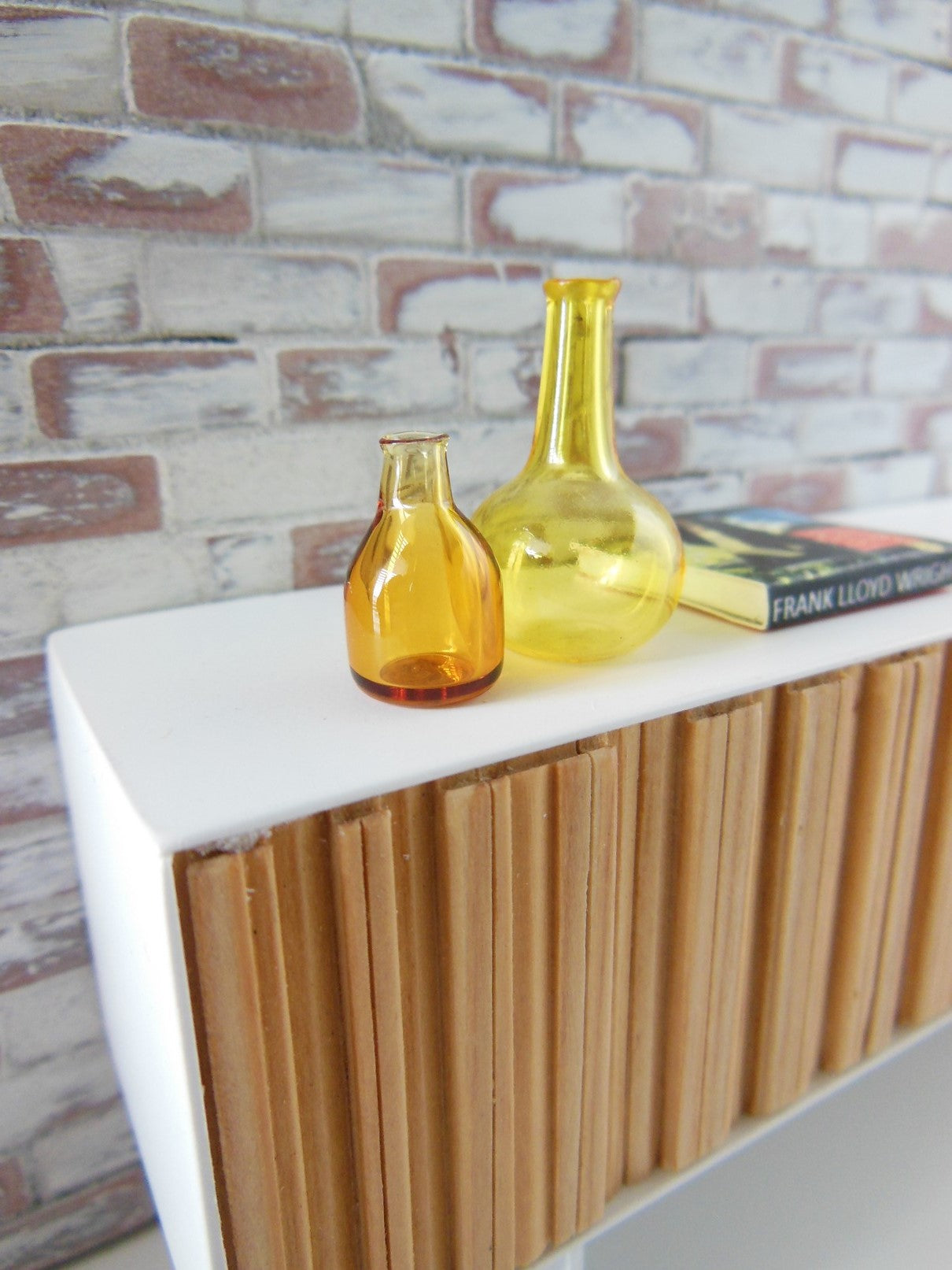 Tall Yellow Glass Vase