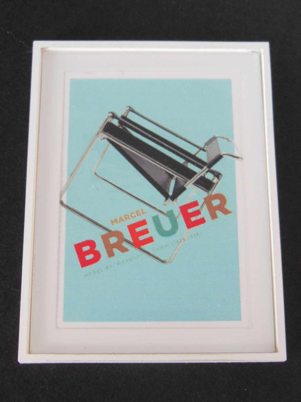 Marcel Breuer Chair Print White Frame