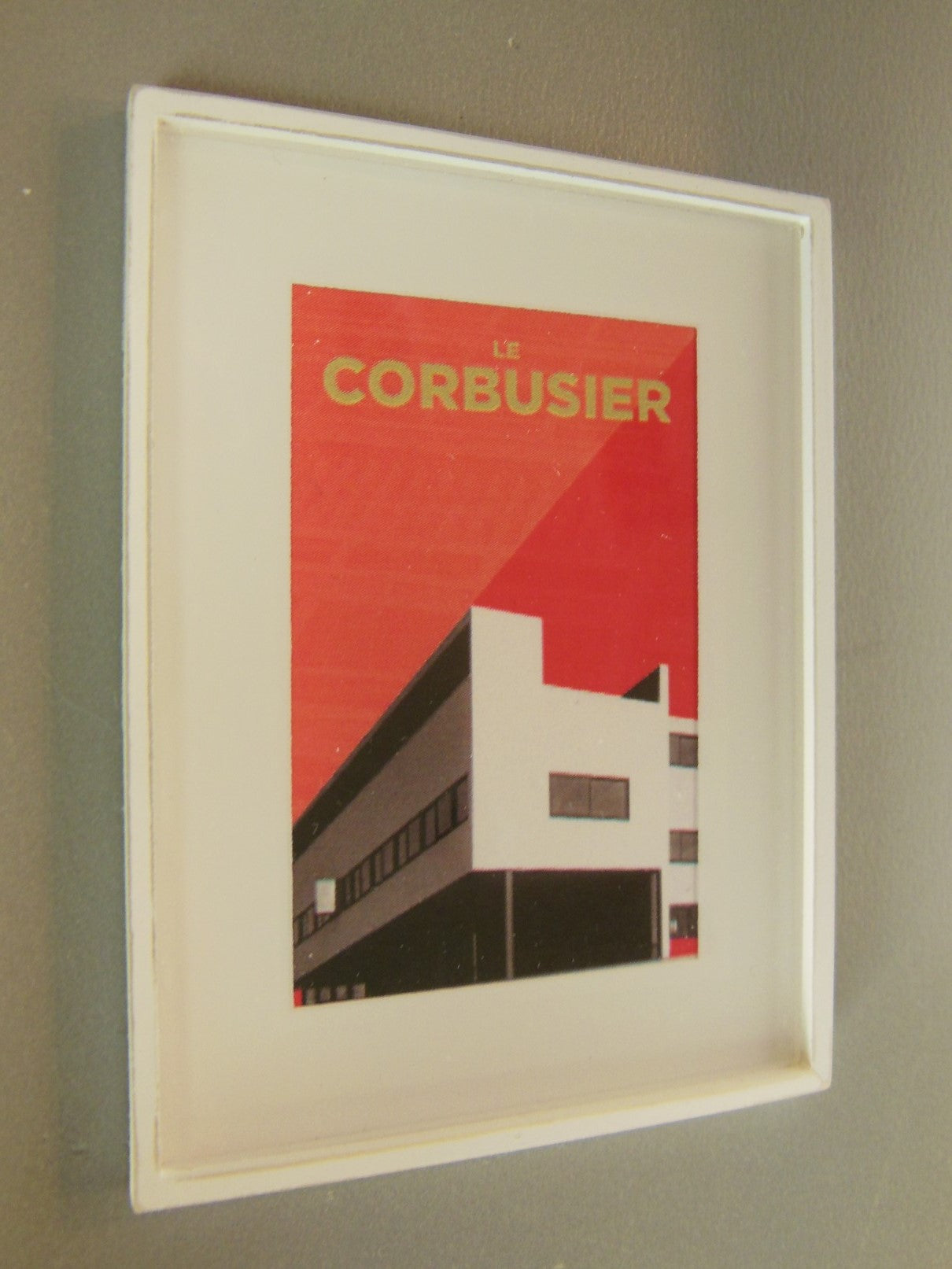 Le Corbusier Building Print White Frame