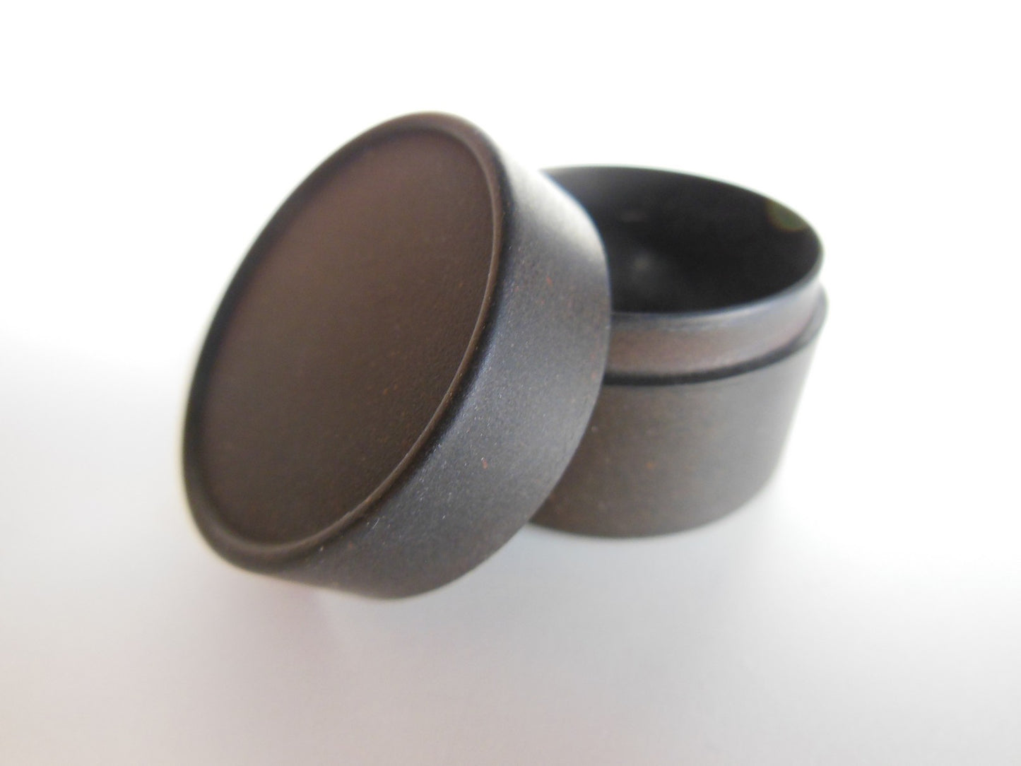 Round Storage Box - Black Steel