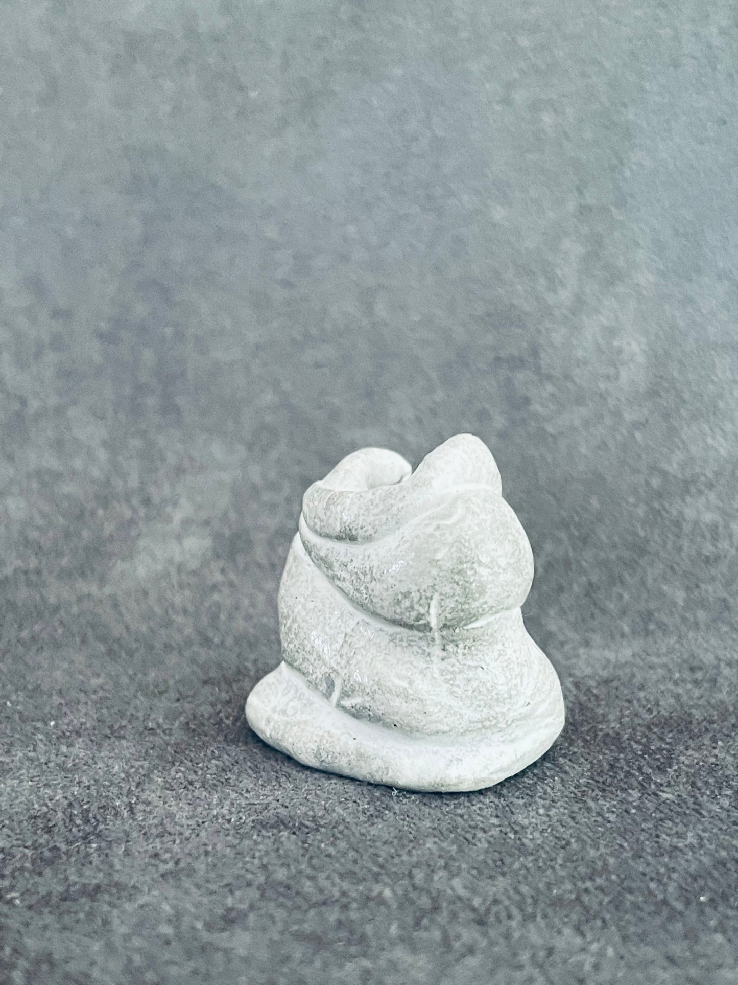 Strata Short White Vase