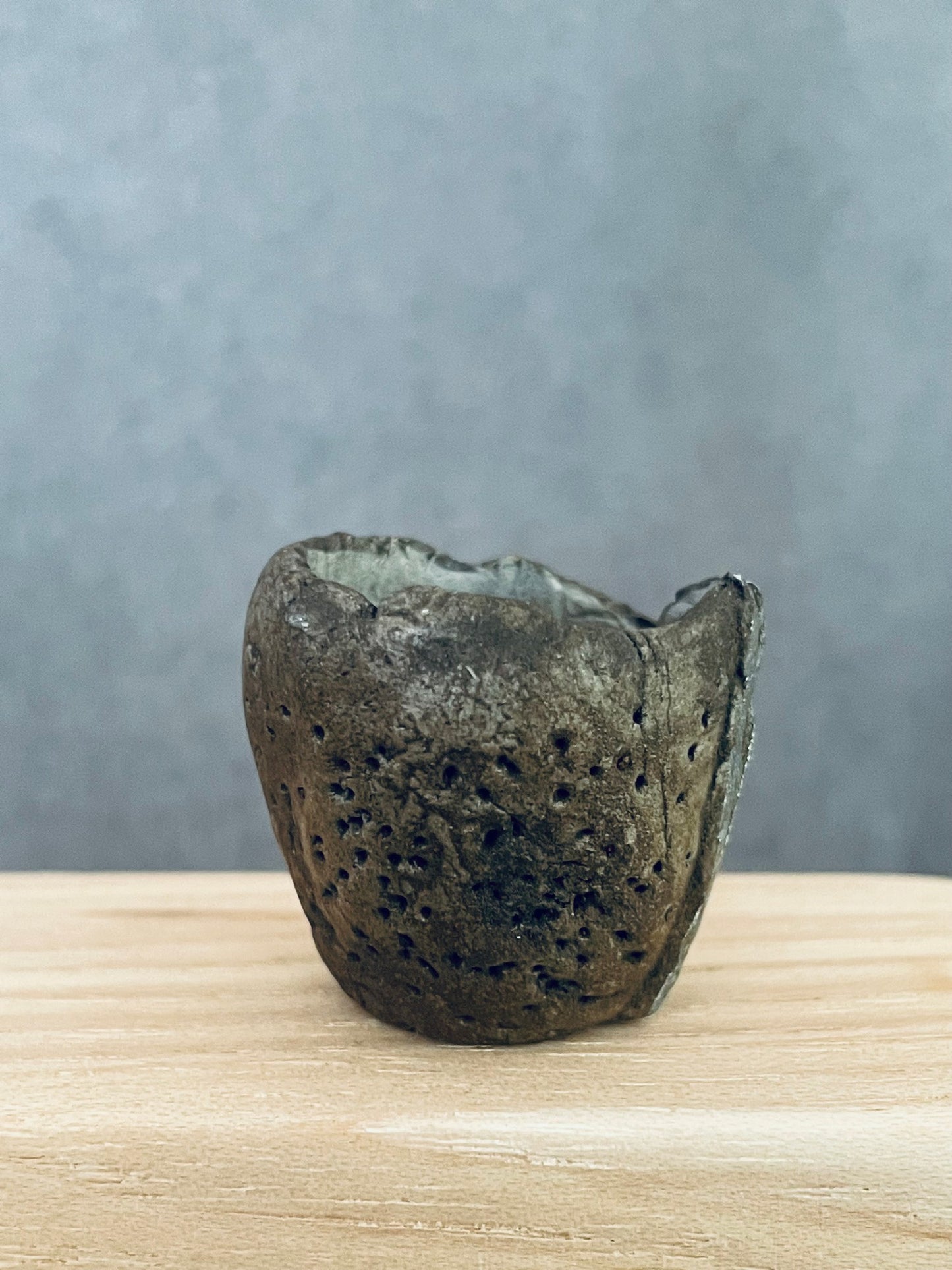 Canyon Open Vase with Silver Detail