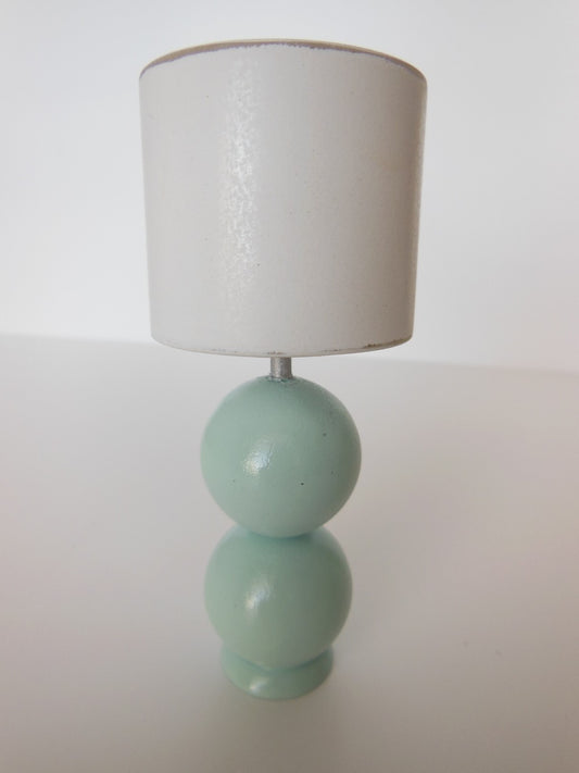 Chloe Blue Table Lamp with White Shade