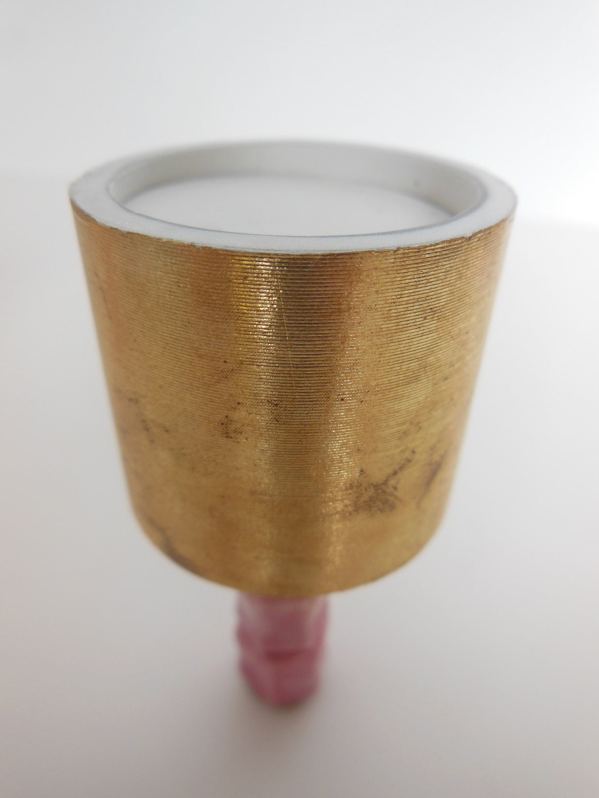 Calla Pink Table Lamp with Gold Shade
