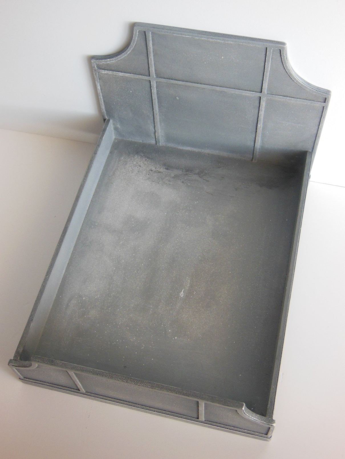 Cortina Bed in Aged Silver