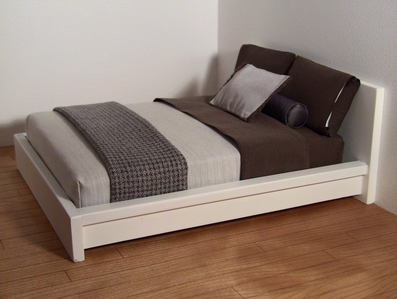 White Platform Bed