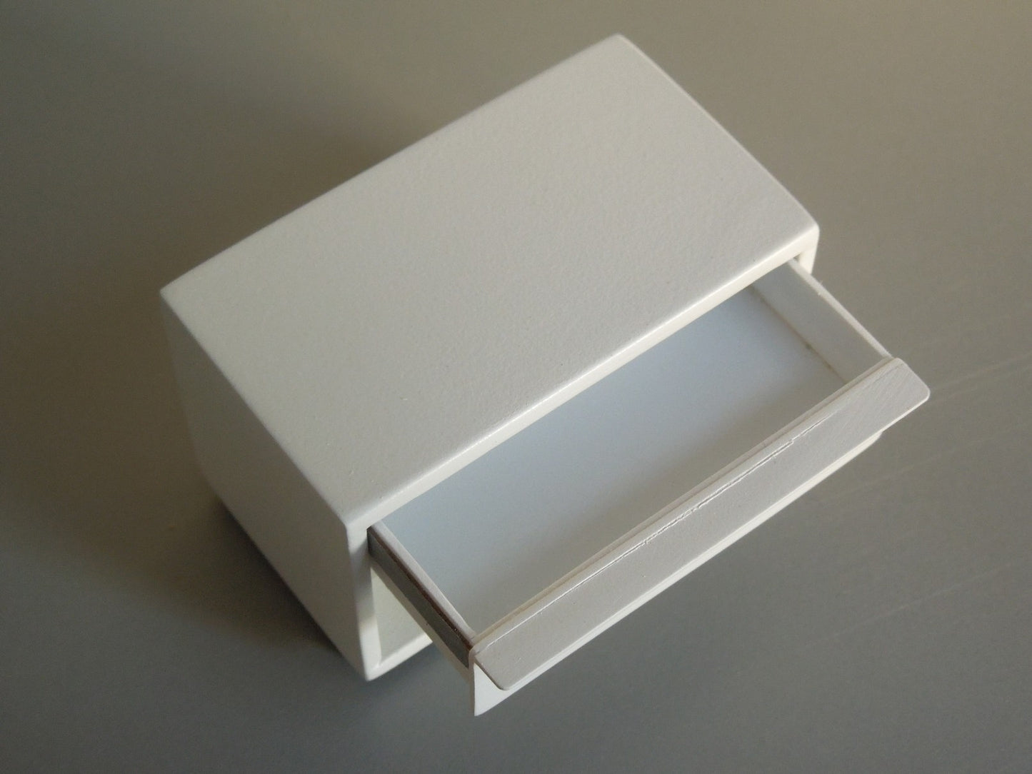 Phillip Nightstand in White with White Drawer
