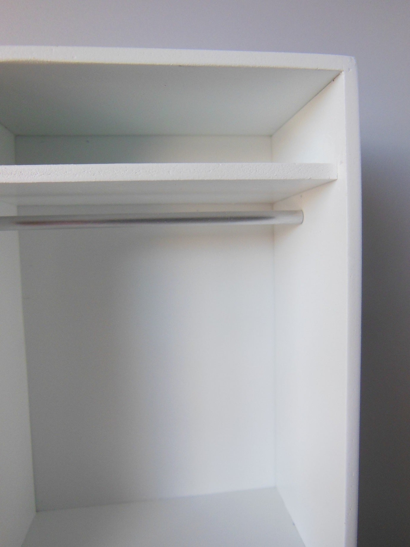 Arvo Narrow Wardrobe with 4 Wood Drawers
