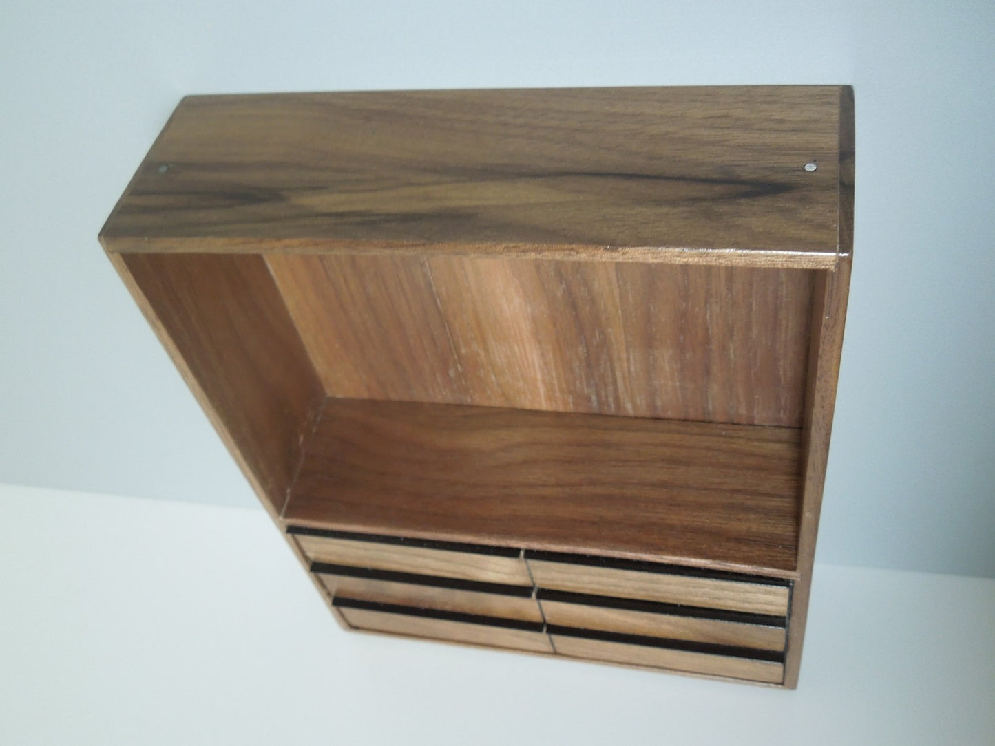 Paloma Walnut Open Wardrobe Unit with Drawers