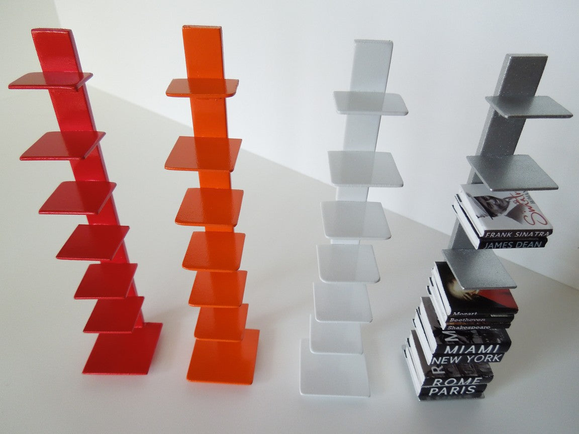 Tower Bookcase in Red