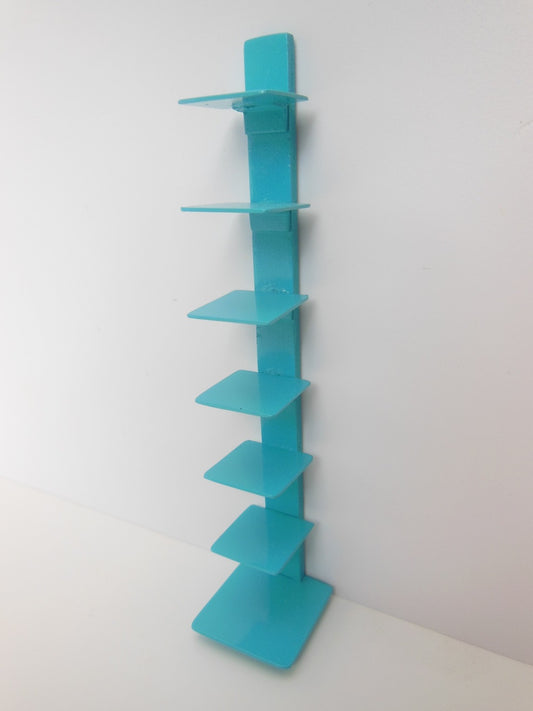 Tower Bookcase in Turquoise Blue