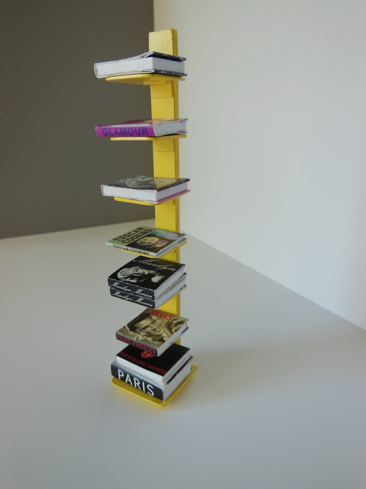Tower Bookcase in Yellow
