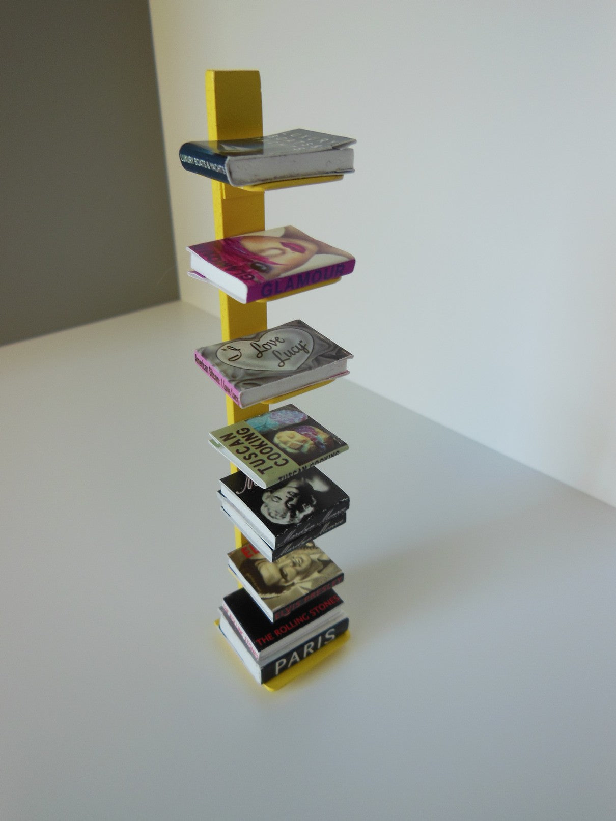 Tower Bookcase in Yellow