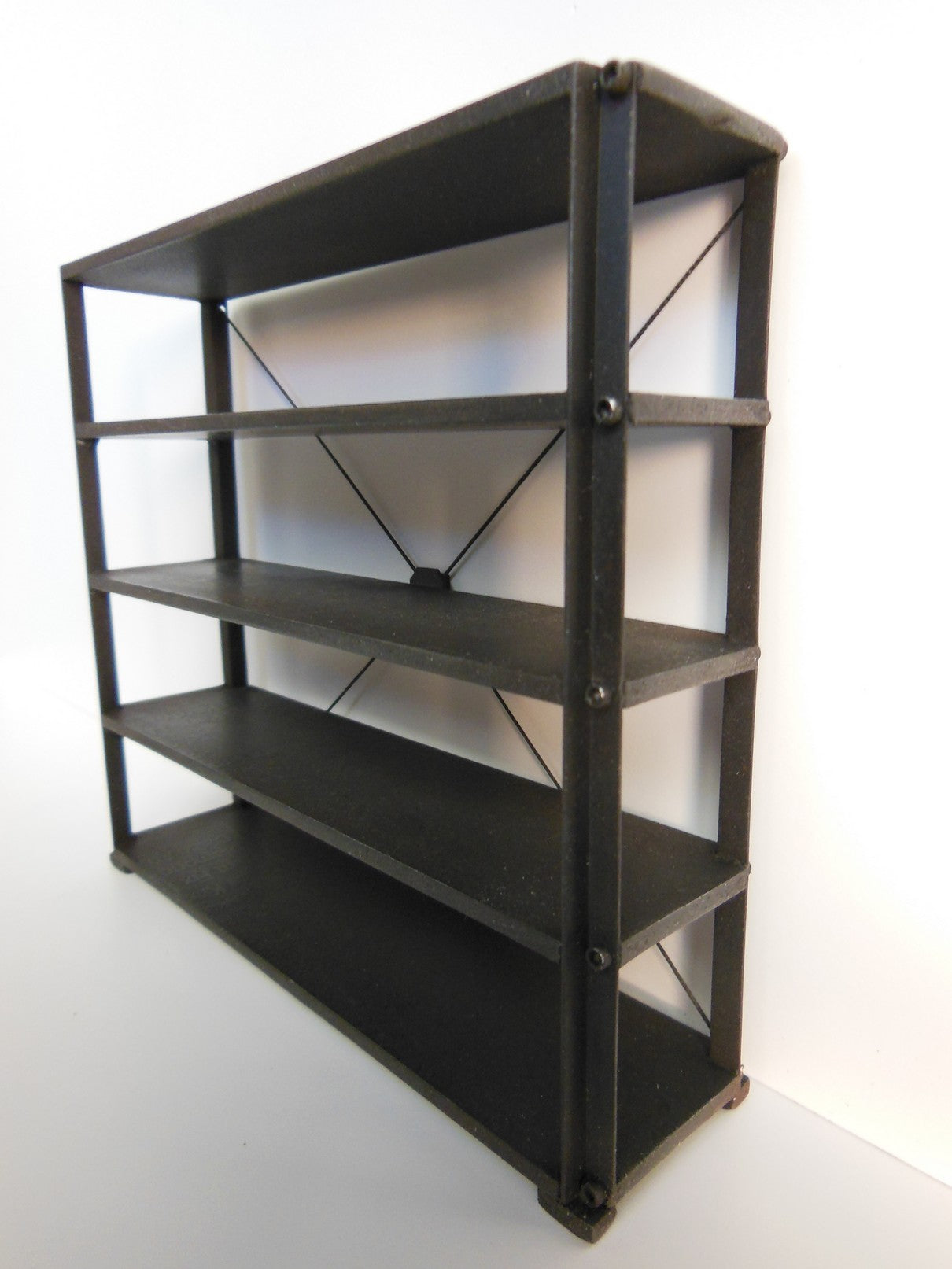 Paxton 5 Tier Shelving Unit in Natural Steel Finish