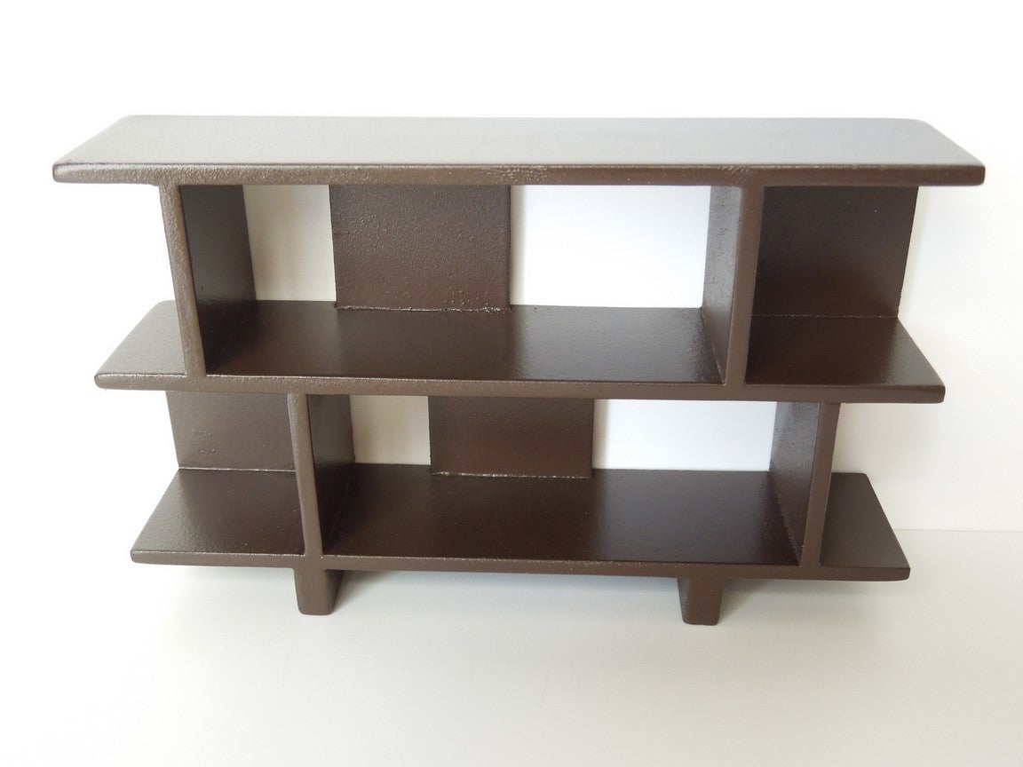 Vendi 2 Tier Bookcase in Espresso