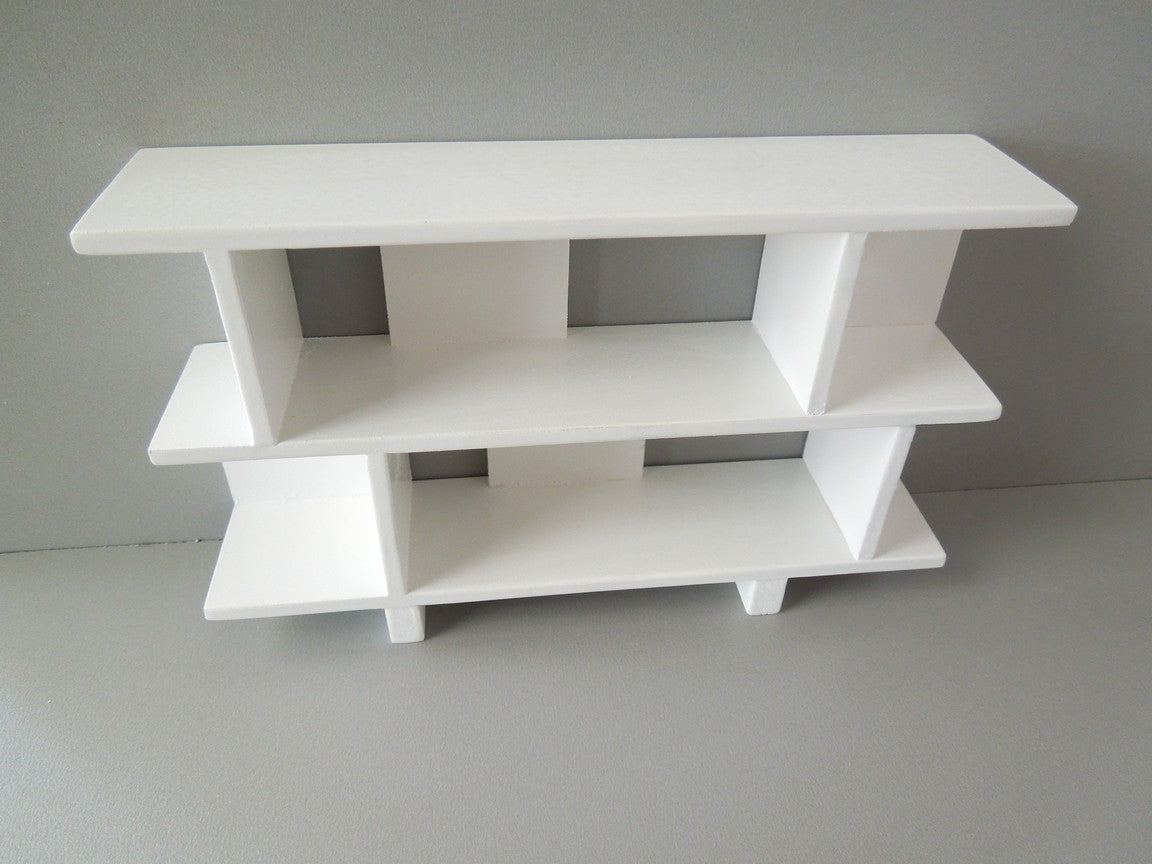 Vendi 2 Tier Bookcase in White