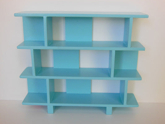 Vendi 3 Tier Bookcase in Blue