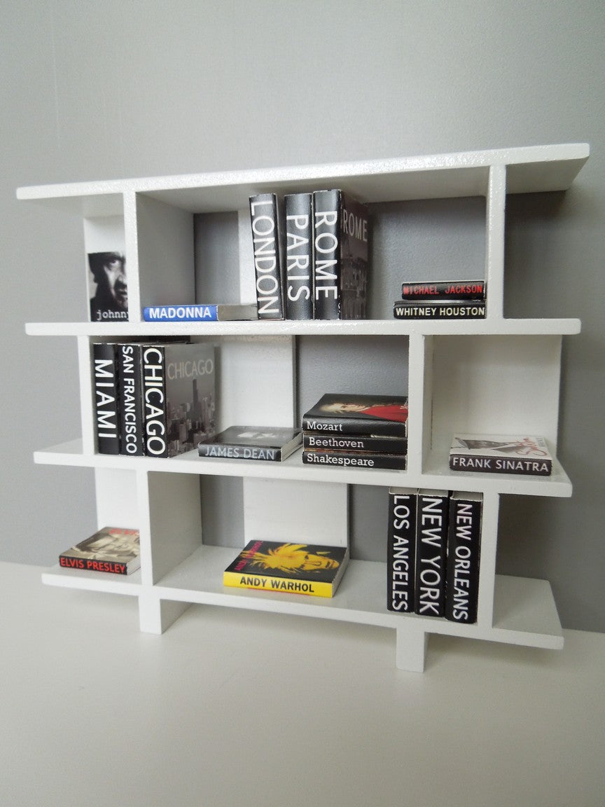 Vendi 3 Tier Bookcase in White