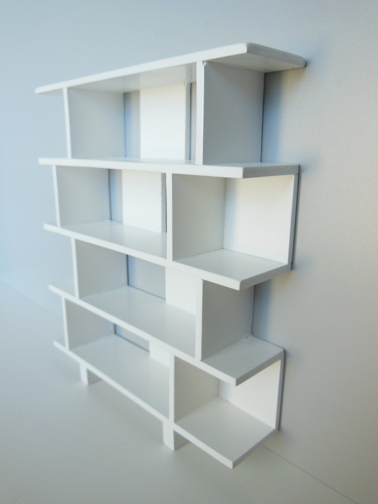 Vendi 4 Tier Bookcase in White