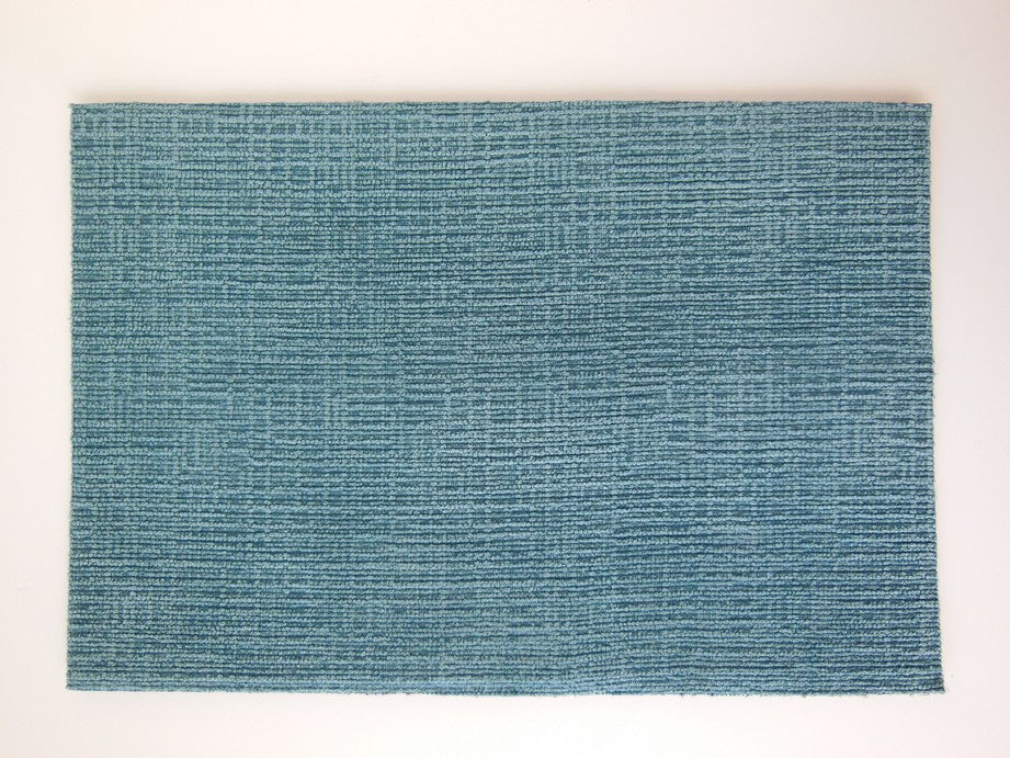 Blue Crosshatch Area Rug