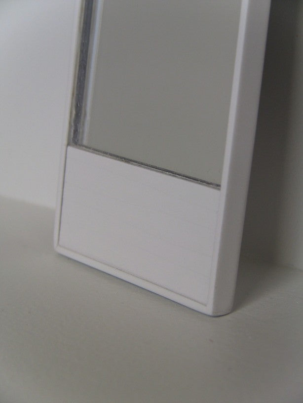 White Wave Floor Mirror
