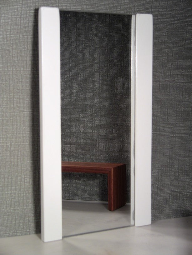 White Floor Mirror