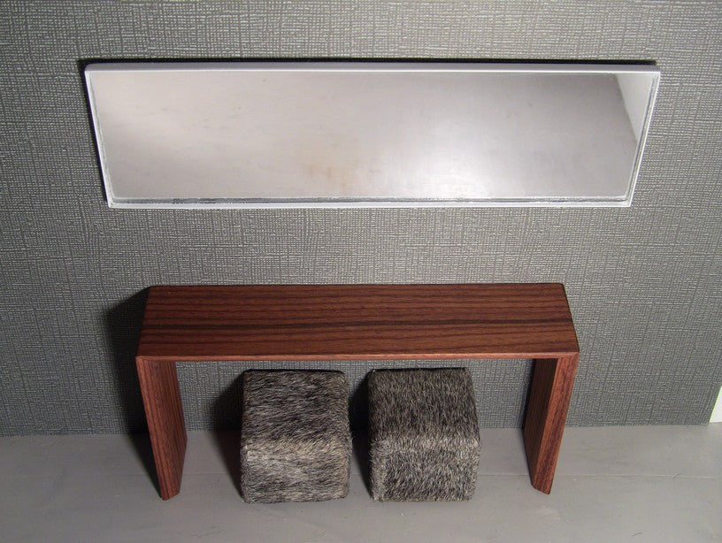 White Thin Profile Wall Mirror