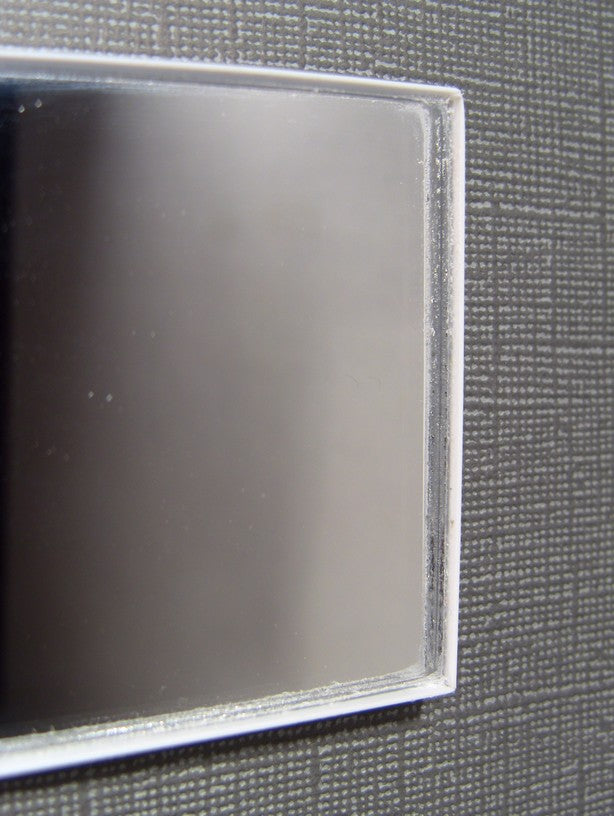 White Thin Profile Wall Mirror