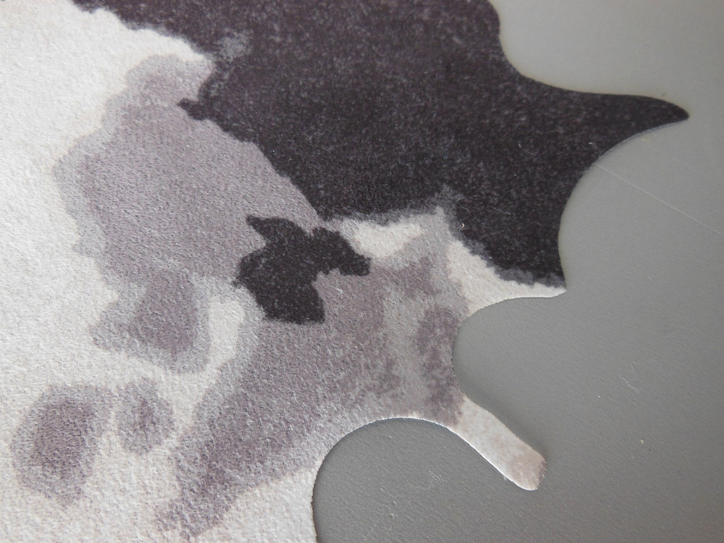 Faux Gray Cowhide Rug