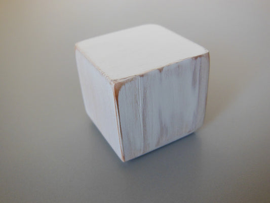 Distressed White Cube