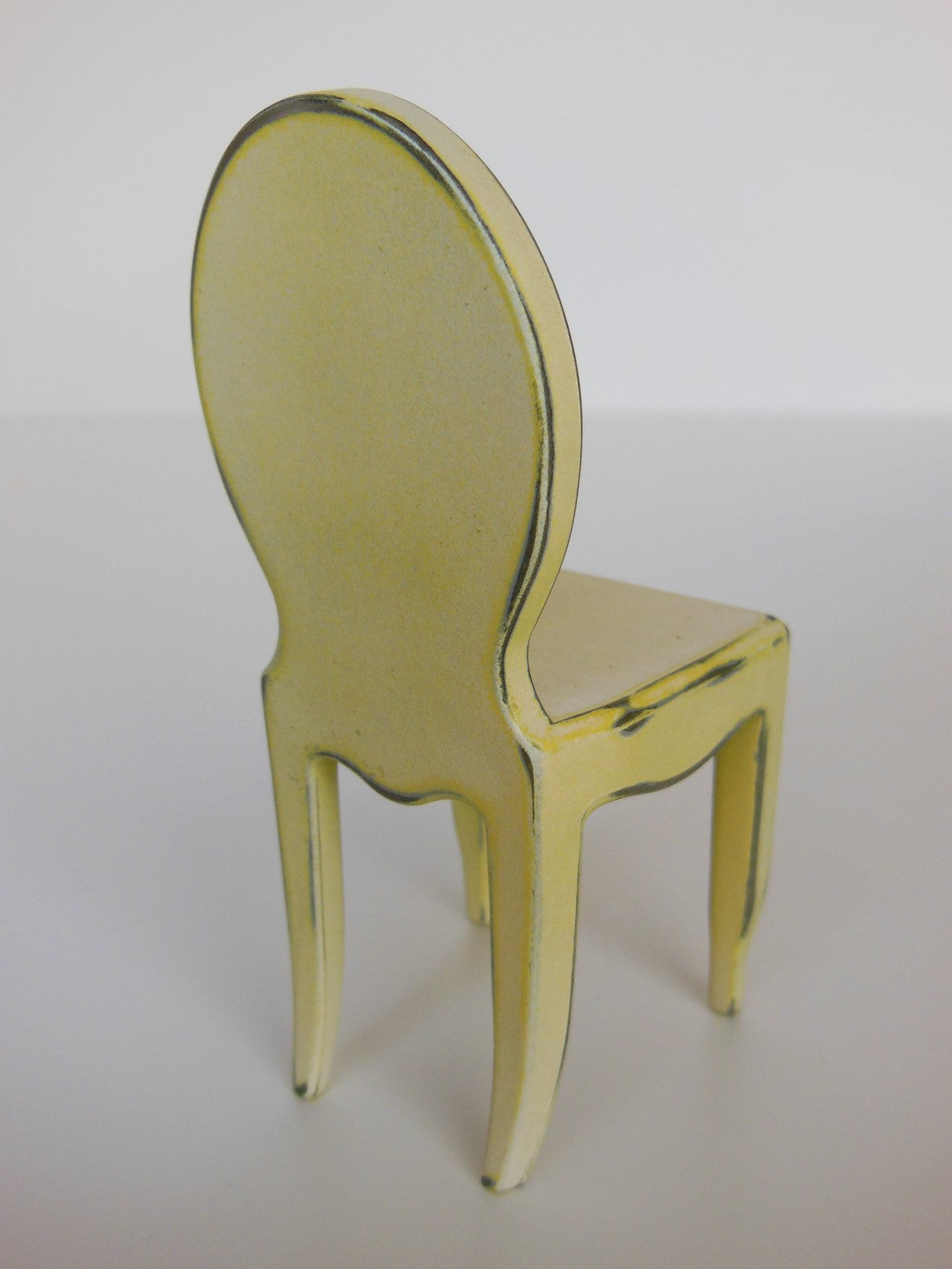 Ghost Dining Chair in Distressed Yellow