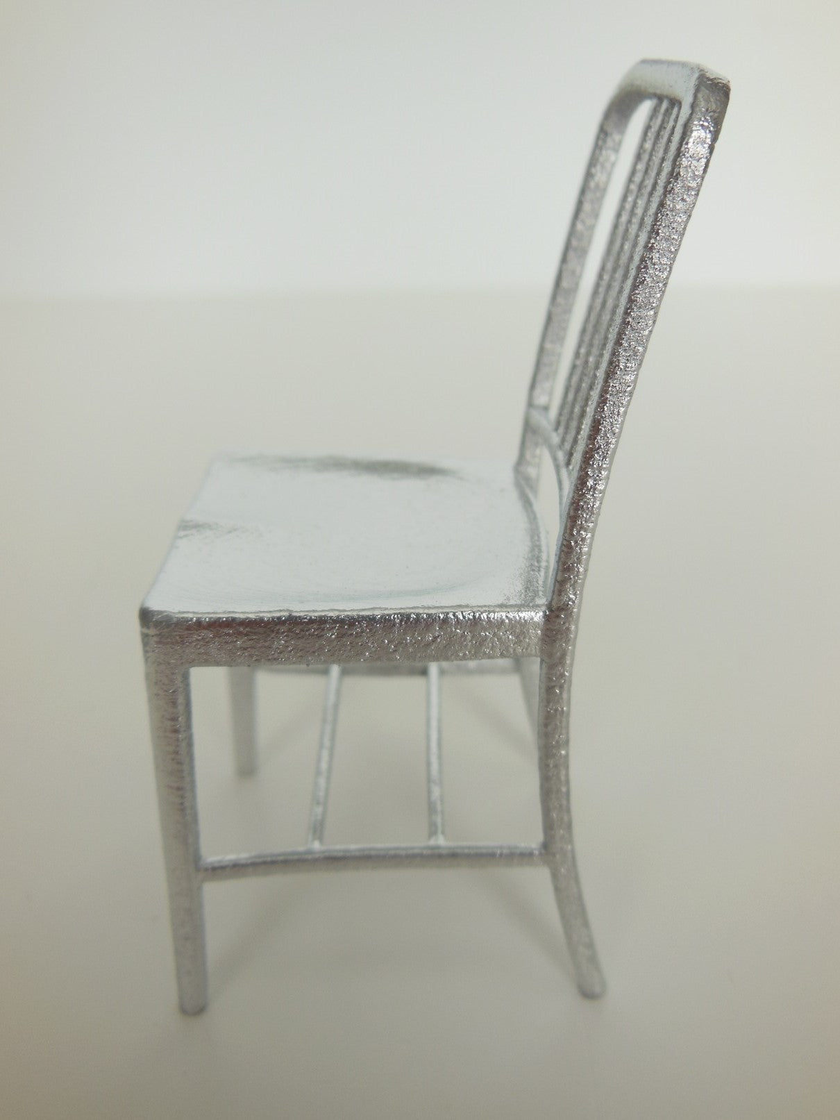 Navy Chair in Silver