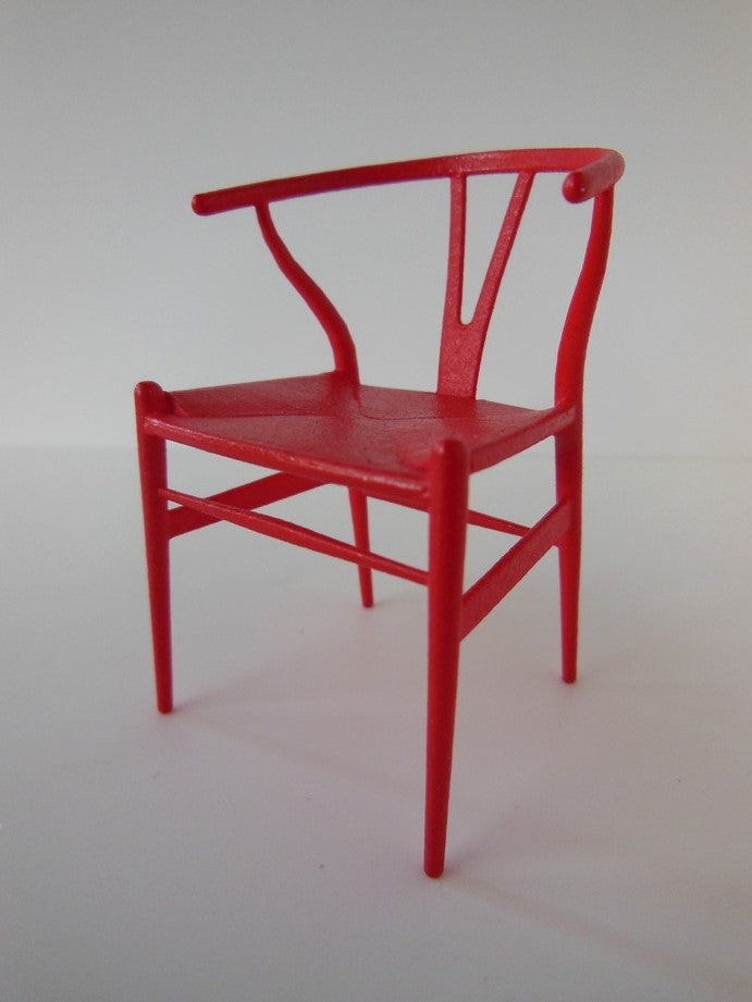 Wishbone Chair - Red with Red Seat