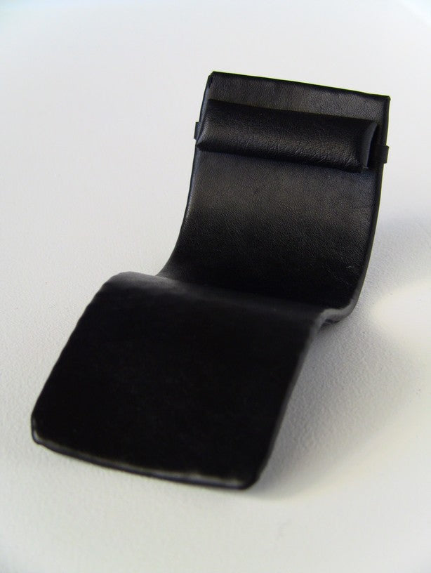 Black Leather Chaise