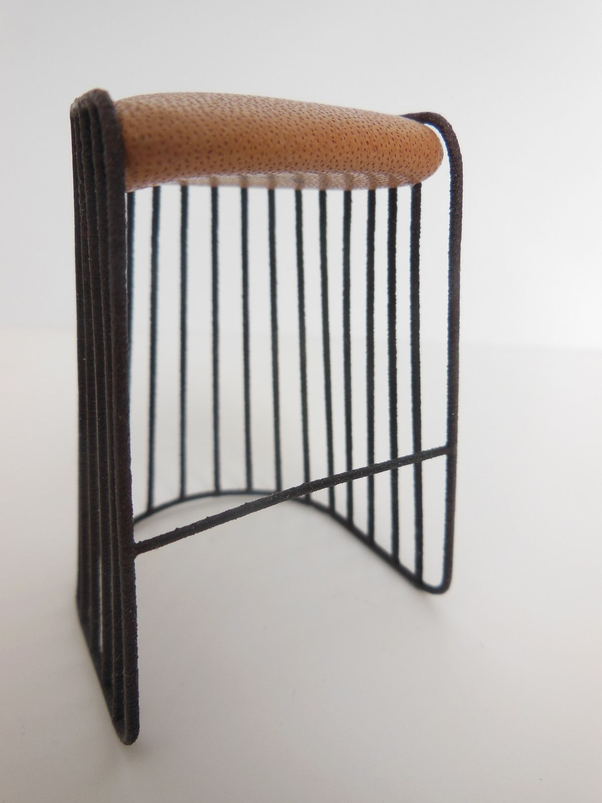Bride's Veil Counter Stool Black/Tan
