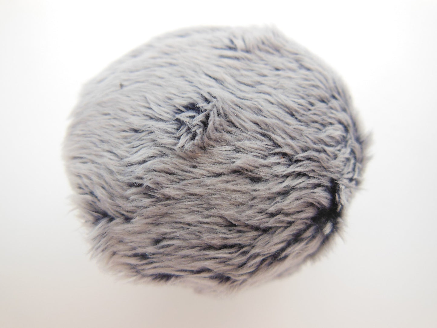 Gray Faux Fur Stool