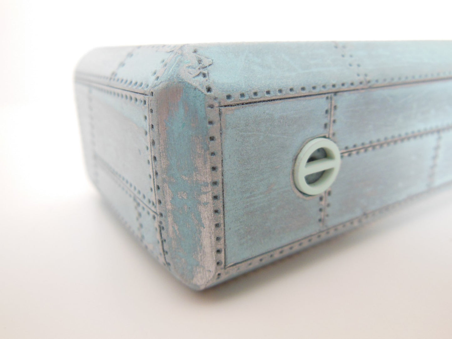 Aviator Coffee Table in Distressed Blue