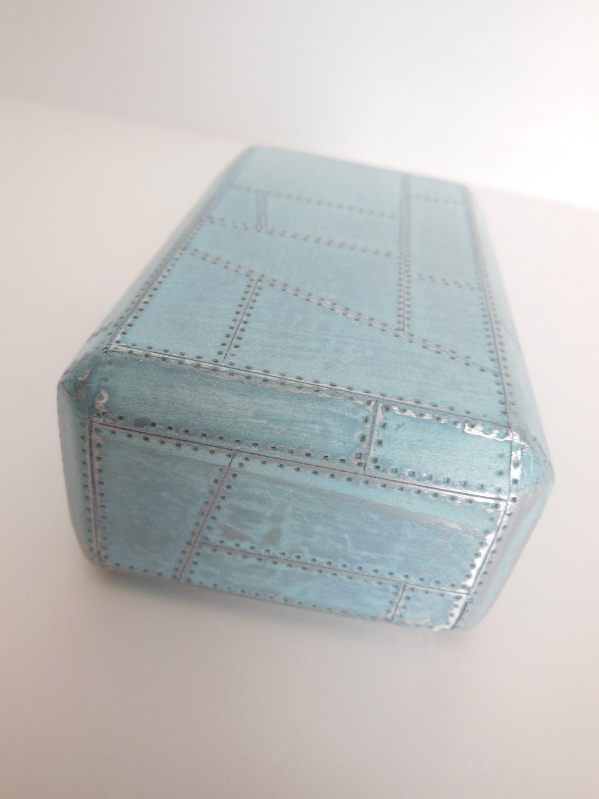 Aviator Coffee Table in Distressed Blue