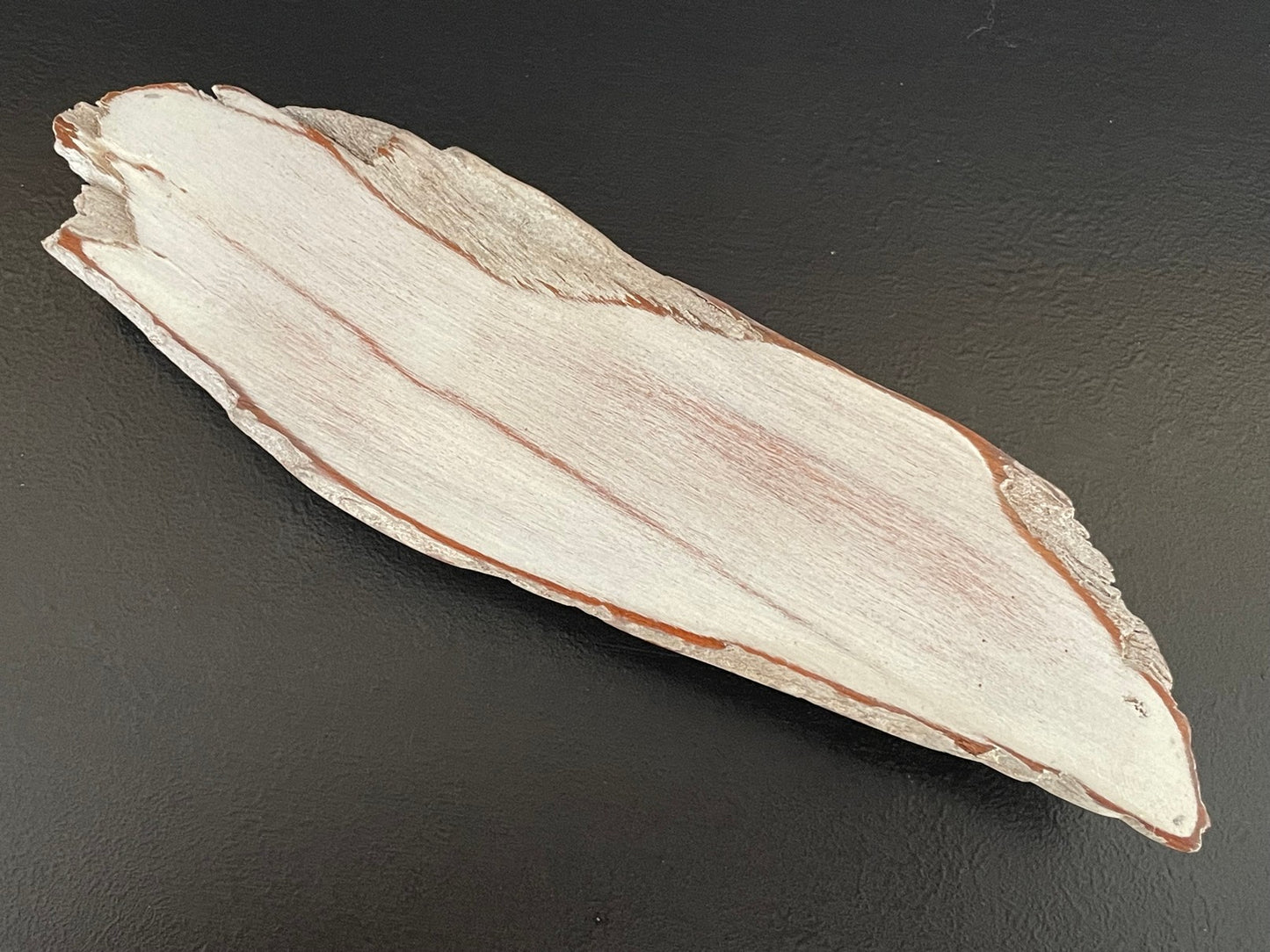 White Wash Driftwood Coffee Table with Cross Base