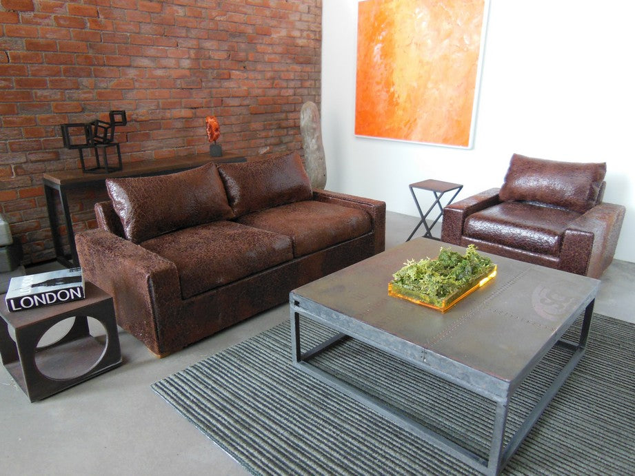 Industrial Coffee Table - Large Square