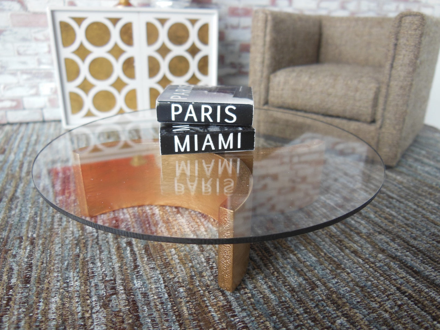 Lotus 2 Coffee Table in Gold