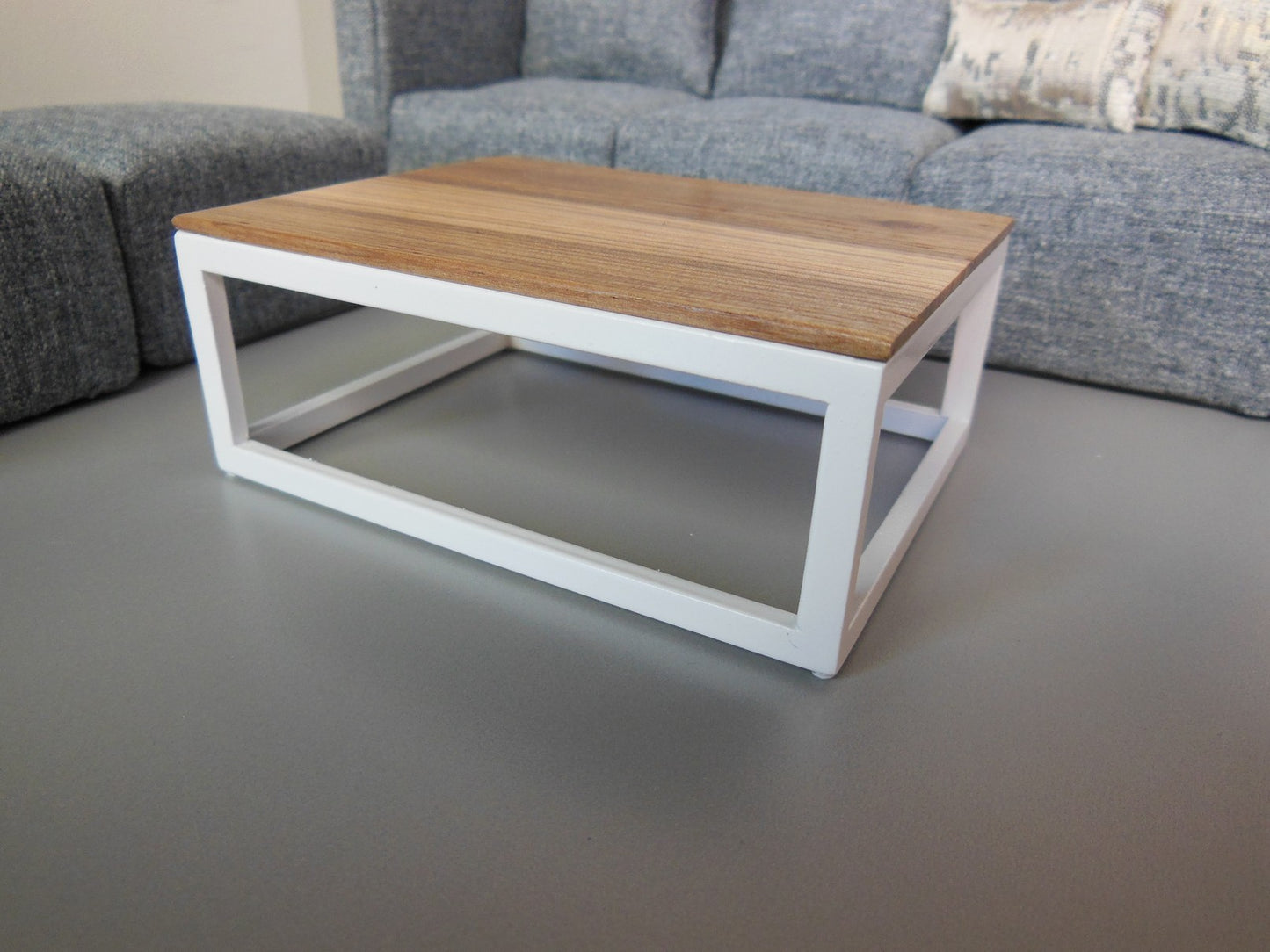 Parsons Coffee Table with Hickory Wood Top