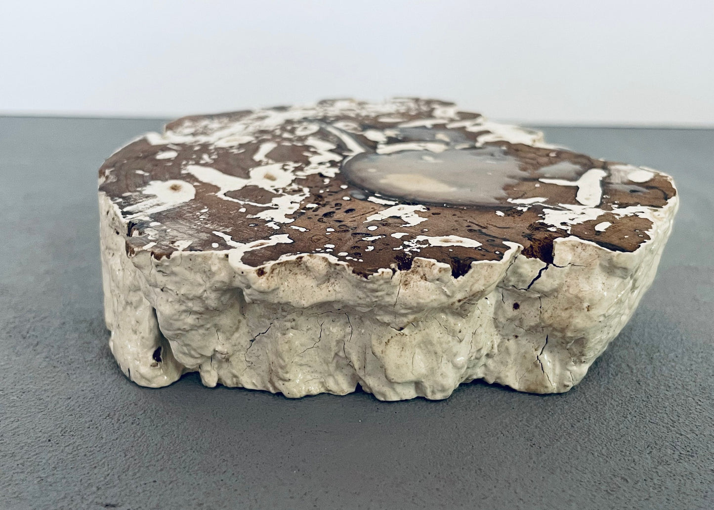 Seastrand Coffee Table Whitewash Finish and Natural Top