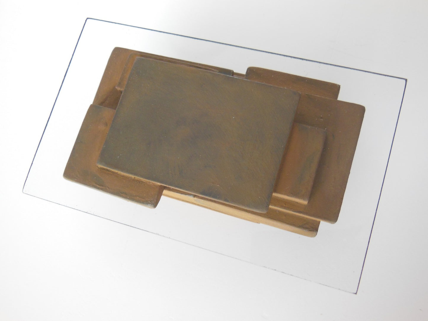 STAX Coffee Table in Rust