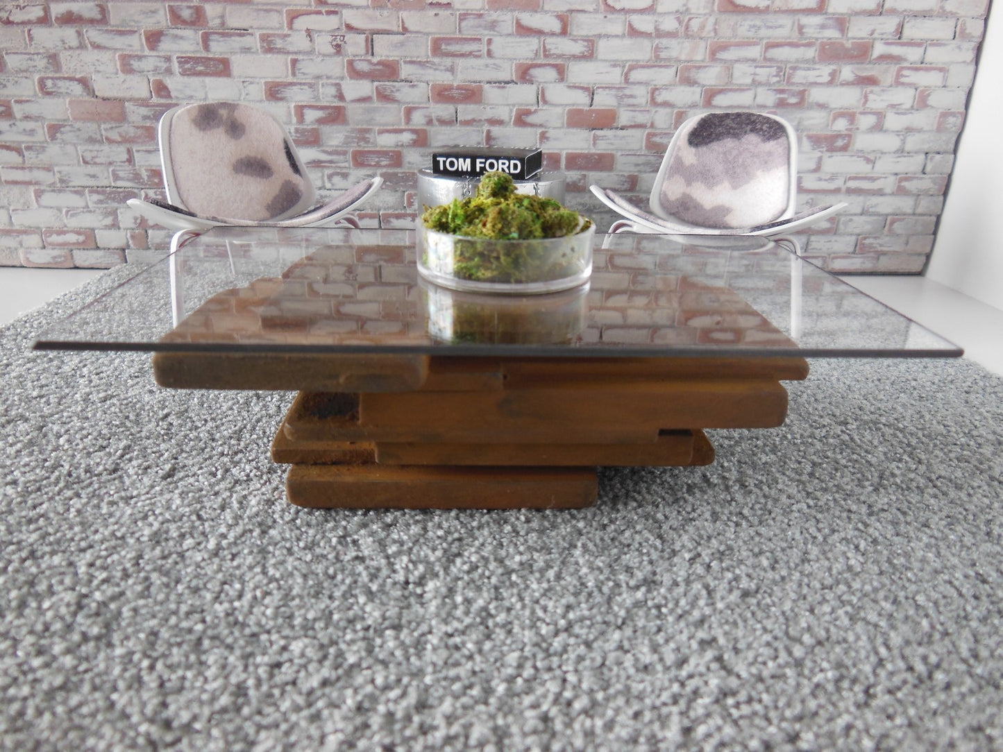 STAX Coffee Table in Rust