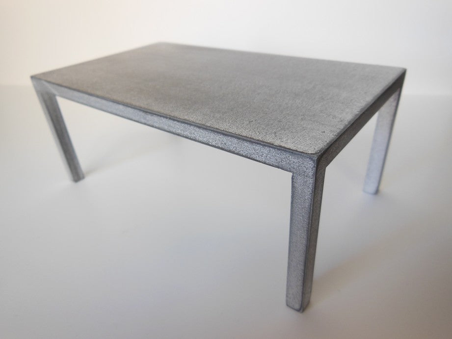 Burnished Metal Parsons Dining Table