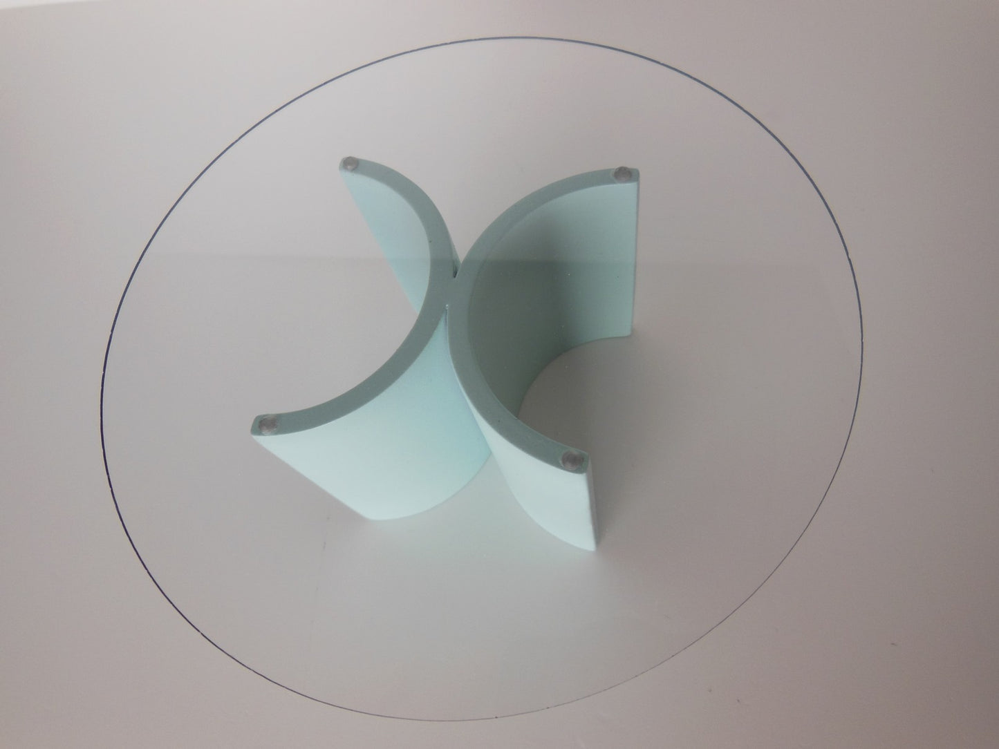 Lotus 2 Dining Table in Blue